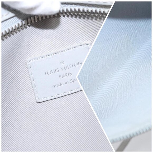 LOUIS VUITTON Monogram White Flat Mensenger Shoulder Bag - Picture 15 of 16